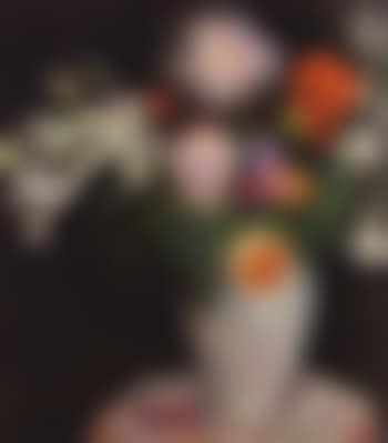 Lilies and chrysanthemums in vase (preview)