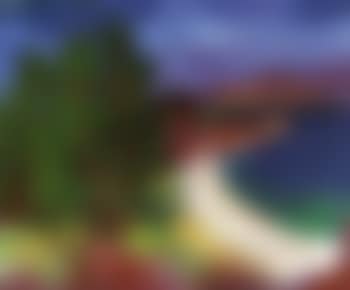 Coastal landscape with bay, Koster (preview)