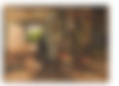 Peasant woman in cow shed (preview)