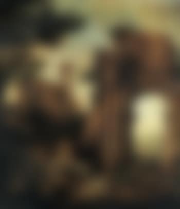 Capriccio of ruins with travellers by Arch of Vespasian (preview)