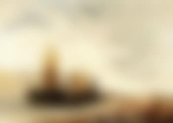 Coastal landscape with boats (preview)