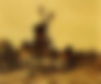View of windmill and farmhouses (preview)