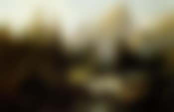 Mountain landscape with deer by stream (preview)