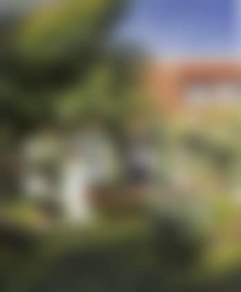 Artist's wife and daughter in garden at Villa Dagminne, Skagen (preview)