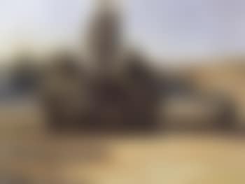 View in Rome with sculpture in foreground (preview)