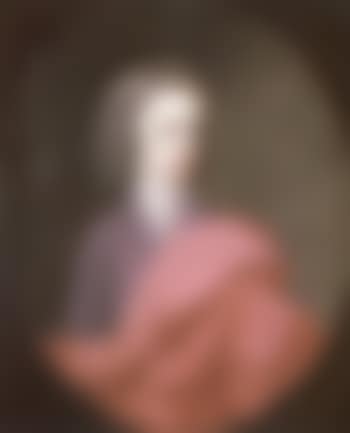 Portrait of boy wearing a brown coat and red robe (preview)