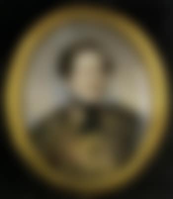 Portrait of Hungarian nobleman in uniform and fur cloak (preview)