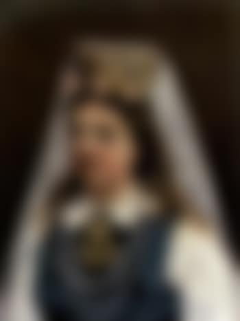 Bride wearing crown - portrait of August Bondesson's daughter (preview)