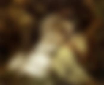 Two elegant women with parasol sitting close together (preview)