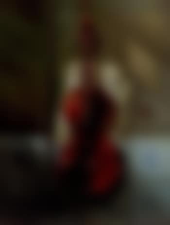 Violin and bow with Delft tiles (preview)
