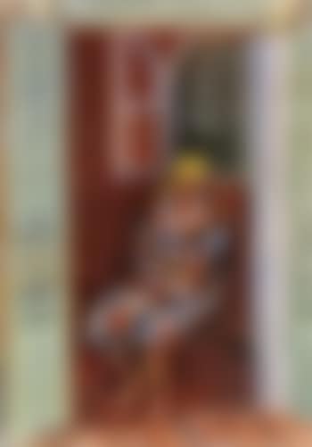 Figure seated in interior (preview)