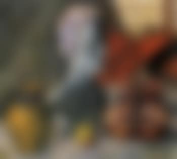 Still life with bust, vase and violin (preview)