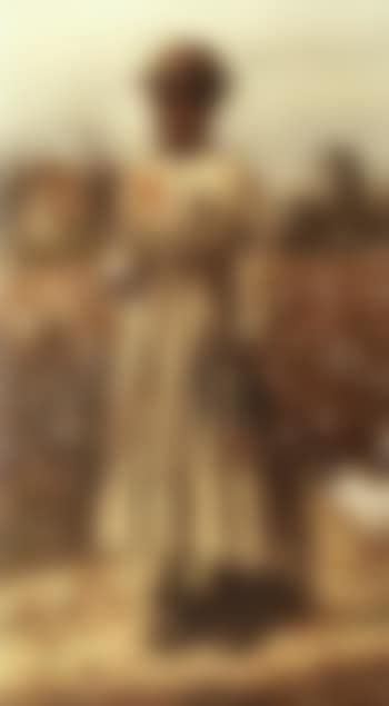 Young cotton picker girl (preview)