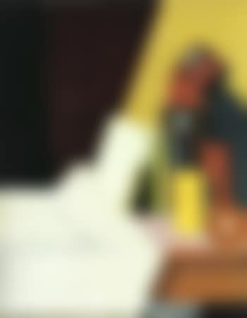 Still life with orange and books on table (preview)