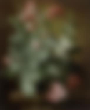 Still life of poppies and hollyhocks (preview)