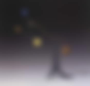 Blue, yellow , orange on black (preview)