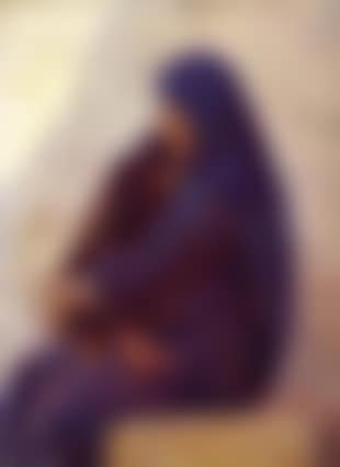 Woman seated with child on her lap (preview)