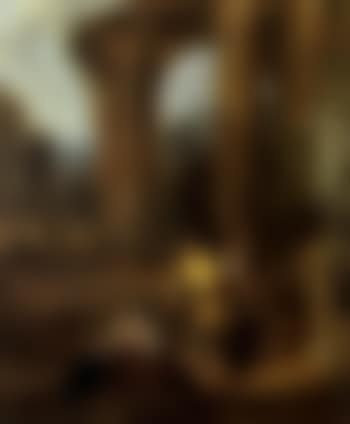 An elegant hunting party beside the statue of the Goddess Diana (preview)