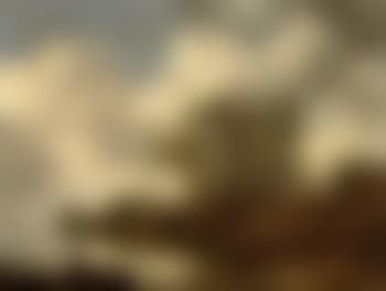 River landscape with hay barges moored near a village (preview)