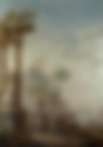 Capriccio of Medirerranean harbour, Orientals by classical ruins (preview)