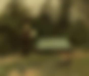 Man reading and young girl in artist's garden in Tibirke (preview)