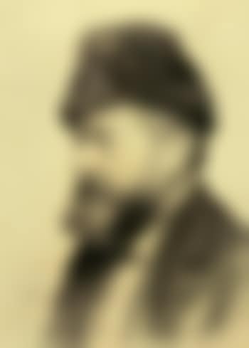 Portrait of bearded man with fur hat (preview)