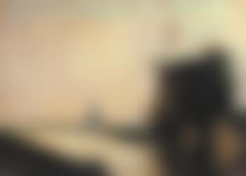Dutch canal with windmills (preview)