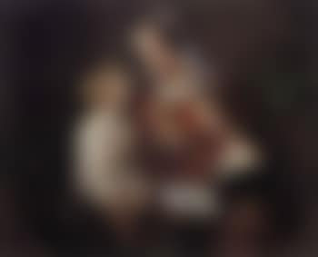Praying mother with her children (preview)