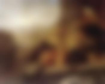 Still life of pineapples, peaches, grapes and ornamentation within landscape (preview)