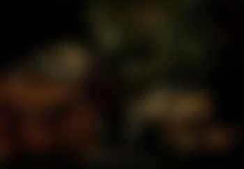 Still life of glaciered fruit on a table covered with an oriental carpet (preview)