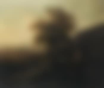 Elegant figures on horseback, riding through a rocky wooded landscape, valley beyond (preview)