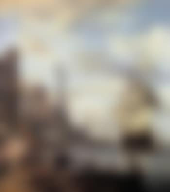 Navires hollandais pres d'unport mediterraneen anime de marchands turcs (preview)