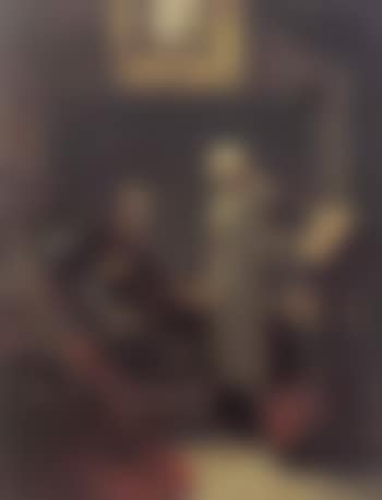 Young nun looking after hurt knight in convent (preview)