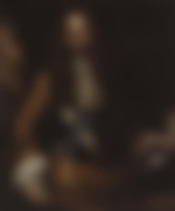 Portrait of gentleman wearing a brown coat and breastplate, blue sash with the order of the white e (preview)