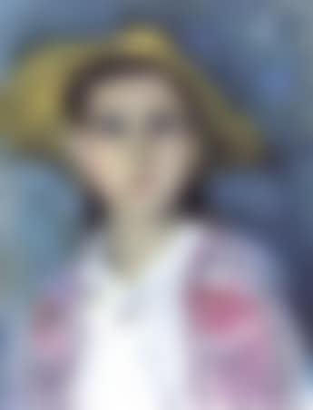 Jeune femme au chapeau jaune (preview)