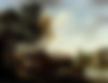 Town by river with boats and figures (preview)