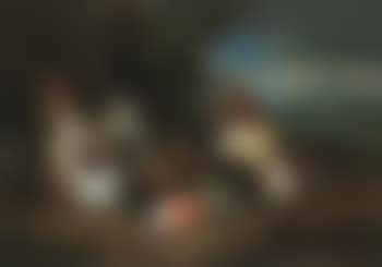 Still life of a partridge and songbirds at base of a tree (preview)