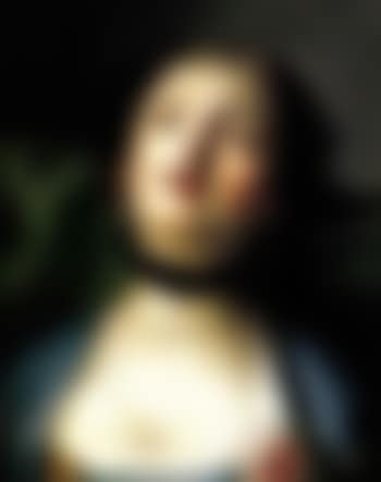 Portrait of a young lady with a black lace choker (preview)