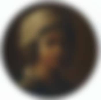 Portrait of young girl in white turban (preview)