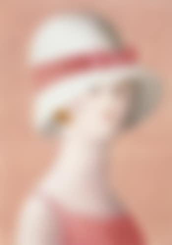 Young woman with hat (preview)