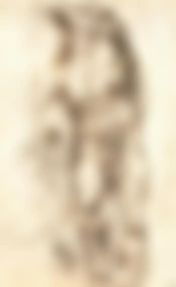 Study of a nude male figure bound to a tree (preview)