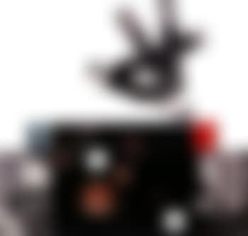 Planets, chairs, observer, white paper (preview)