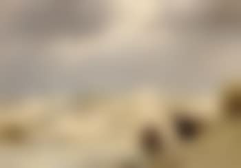 Waves breaking on the beach, sailing vessel in high seas in background (preview)