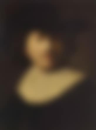 Portrait of the artist, in a black coat and hat (preview)