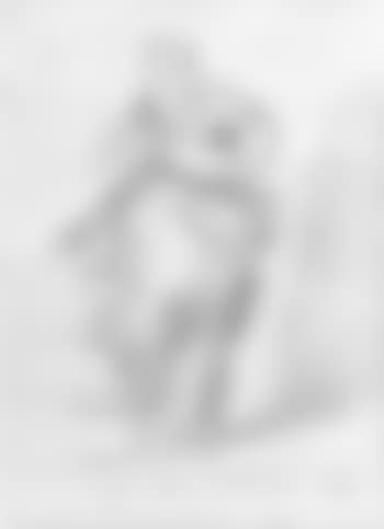 Draped female figure blowing a horn (preview)