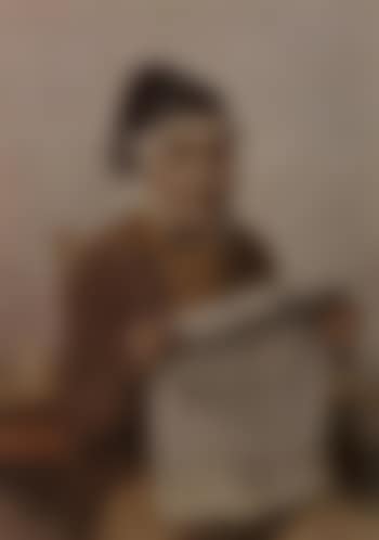 Peasant reading newspaper (preview)