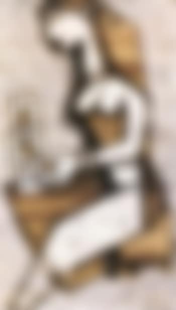 Woman with bird cage (preview)