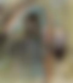Girl with flower in front of rainbow (preview)