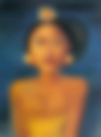 Lady of high caste wearing gold subang (preview)