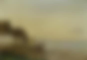 Coastal landscape with thatched farmhouse, Sletten (preview)